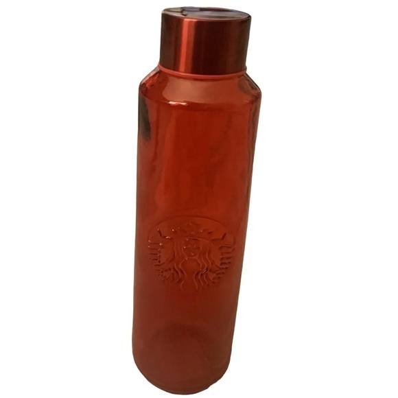 Starbucks Other - Starbucks Valentines Day 2022 Red Ombre Recycled Glass Water Bottle 22oz